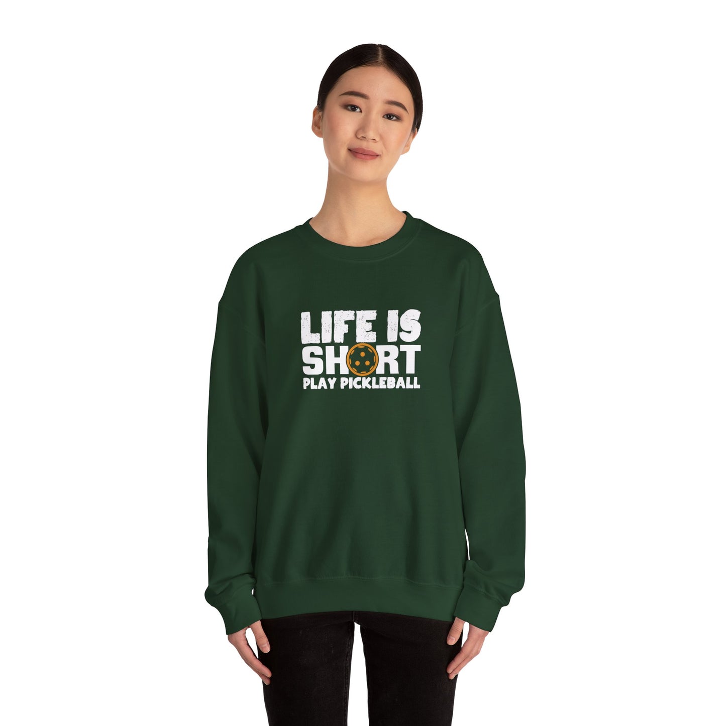 Women's Soft Pickleball Sweatshirt - Life Is Short Play Pickleball