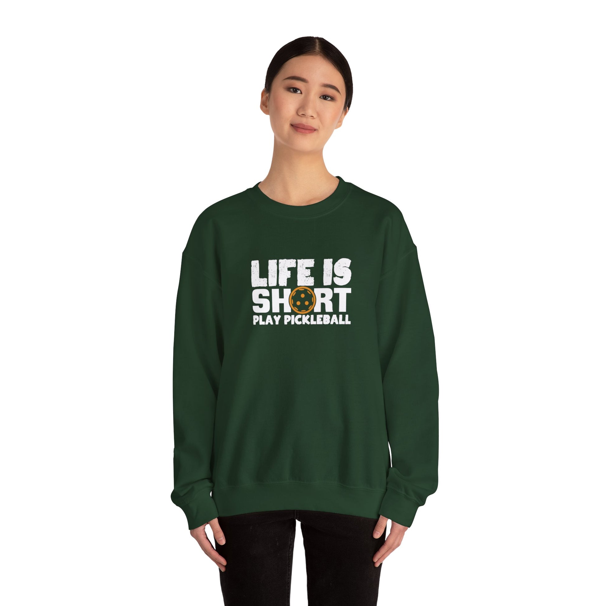 Women's Soft Pickleball Sweatshirt - Life Is Short Play Pickleball