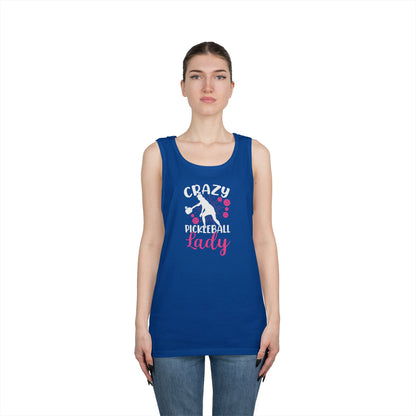 Women's Quirky Pickleball Tank Top - Crazy Pickleball Lady