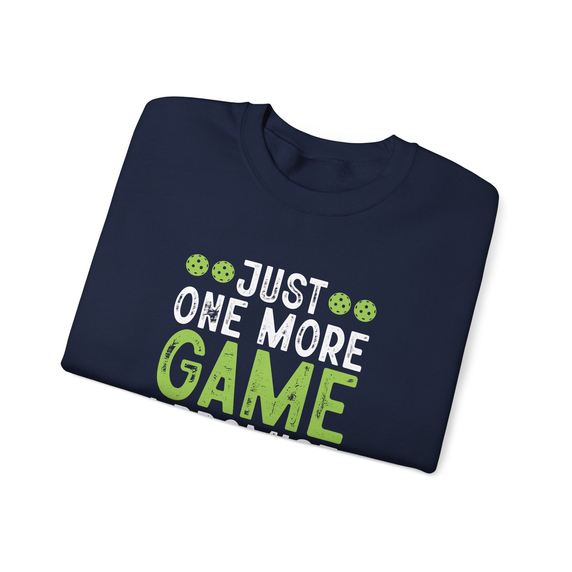 Men's Durable Pickleball Sweatshirt - Just One More Game I Promise