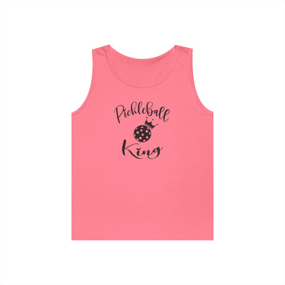 Men's Stylish Pickleball Tank Top - Pickleball King Pink