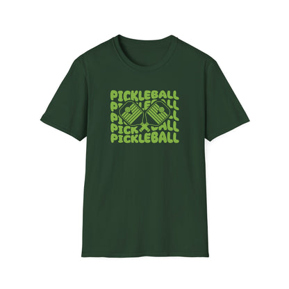 Women's Fun Pickleball T-shirt - Pickleball Echo Green