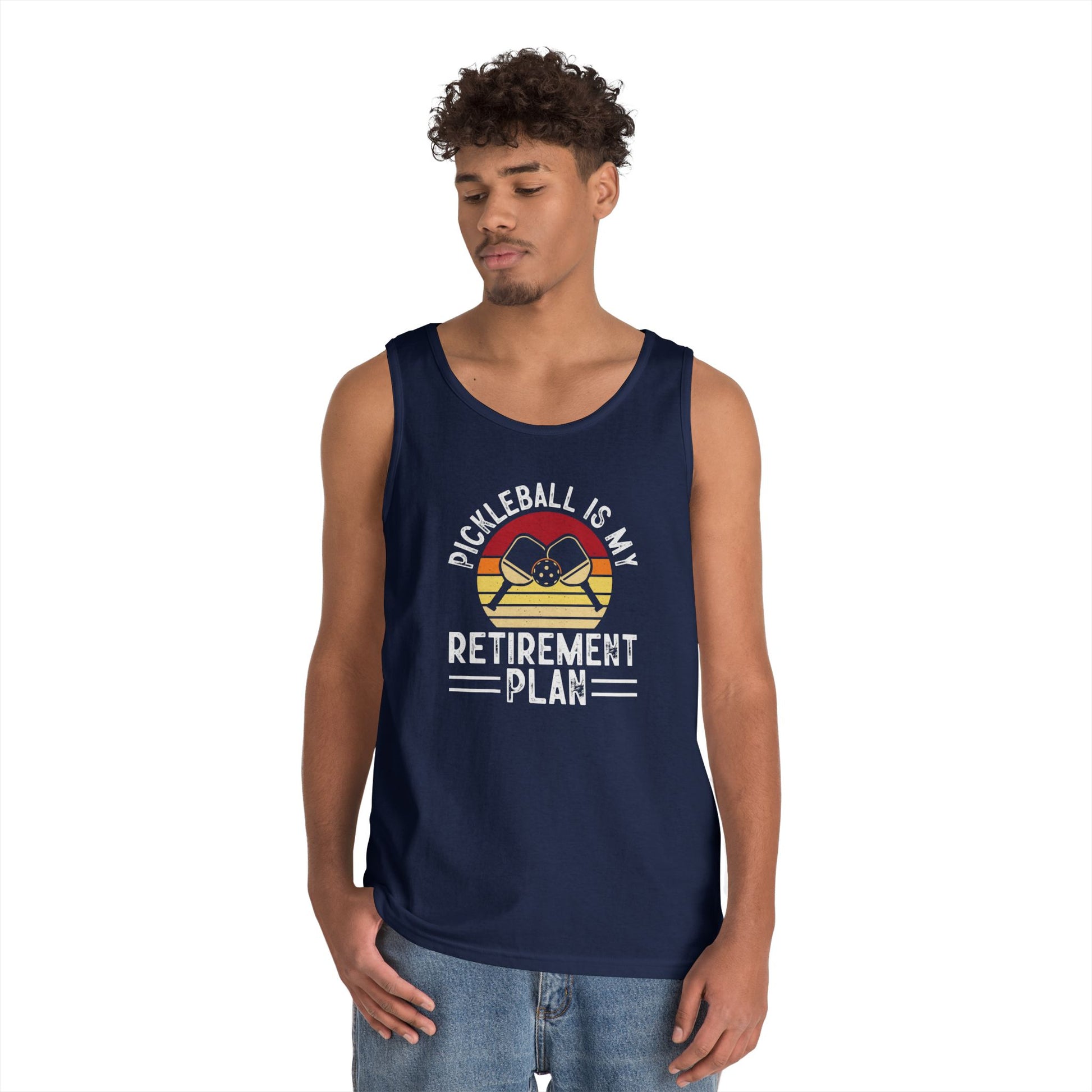 Men's Comfy Pickleball Tank Top - Pickleball Is My Retirement Plan