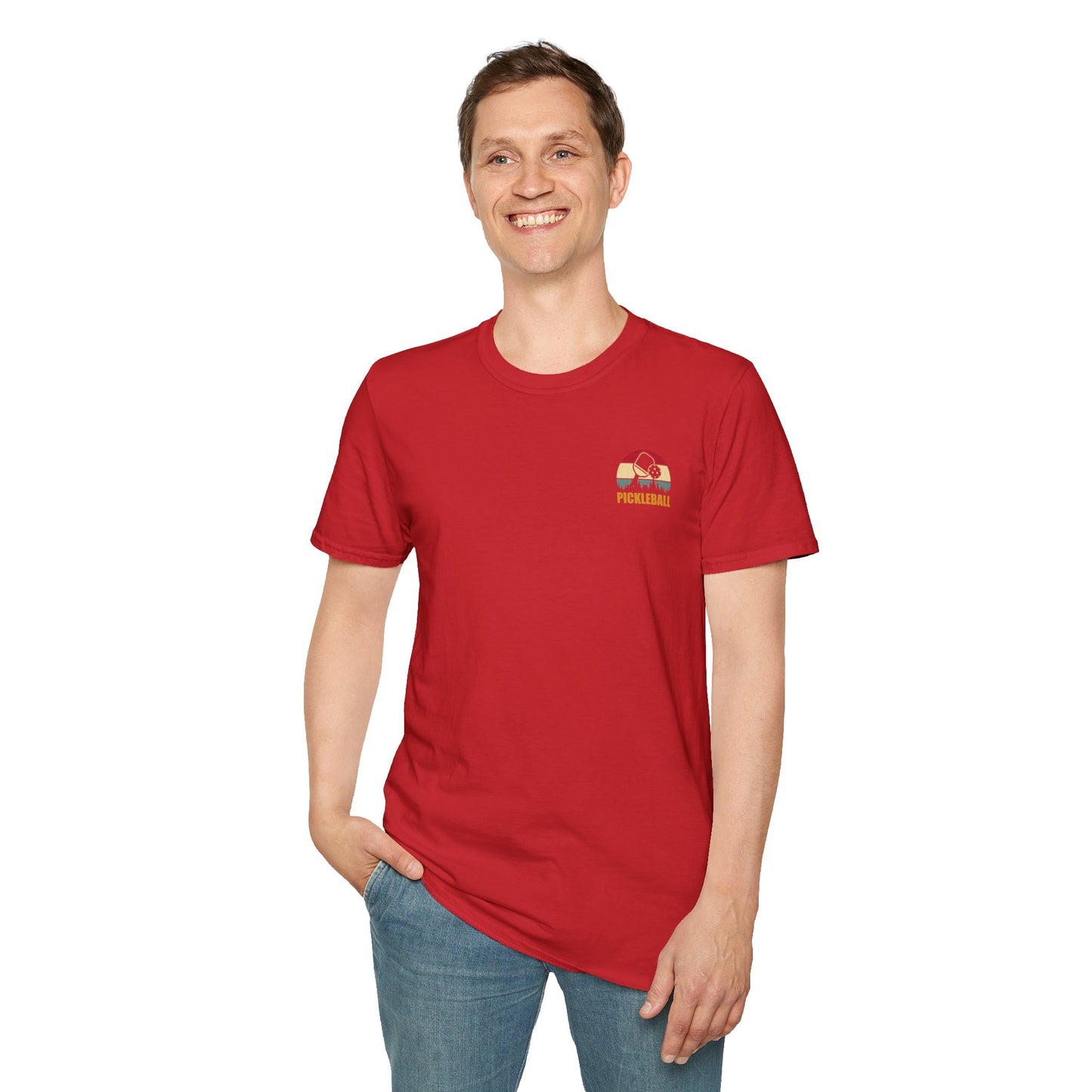Men's Durable Pickleball T-shirt - Pickleball Is My Retirement Plan