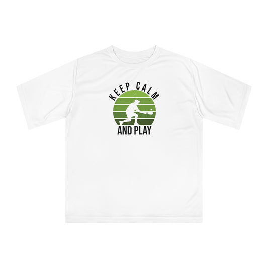 Women's Playful Pickleball T-shirt - Keep Calm and Play White