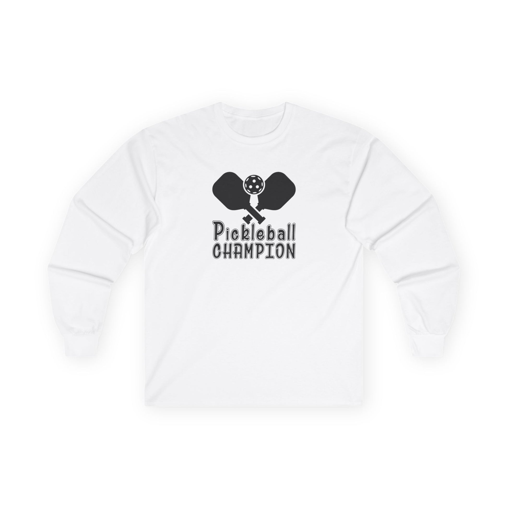 Men's Cool Pickleball Long Sleeves top - Pickleball Champion White