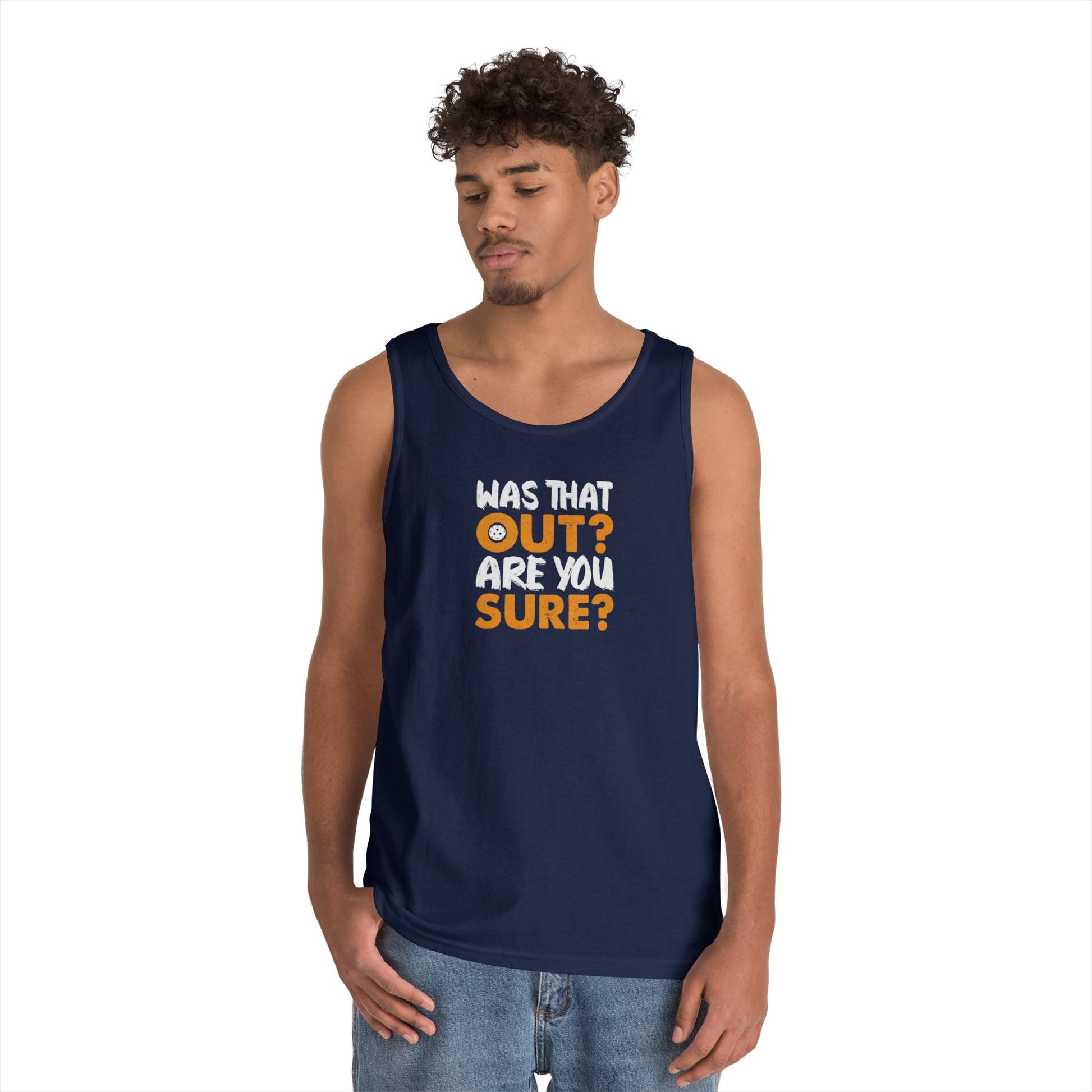 Men's Funny Pickleball Tank Top - Was That Out Are You Sure?