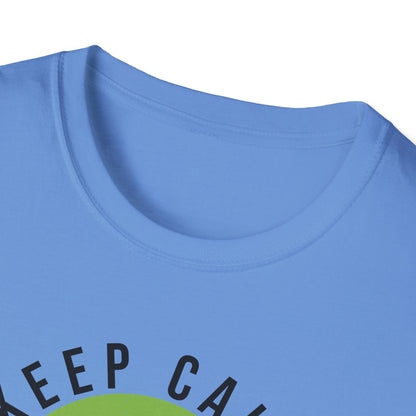 Men's Stylish Pickleball T-shirt - Keep Calm and Play