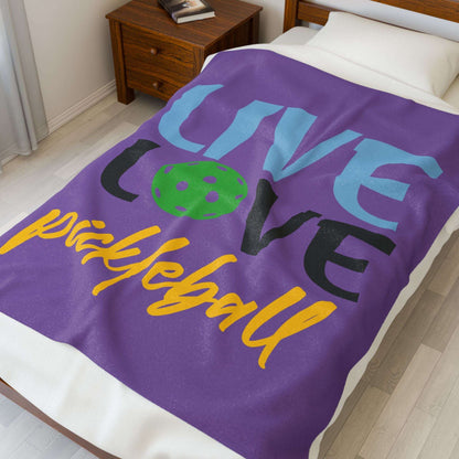Pickleball Cheerful Blanket - Live Love Pickleball
