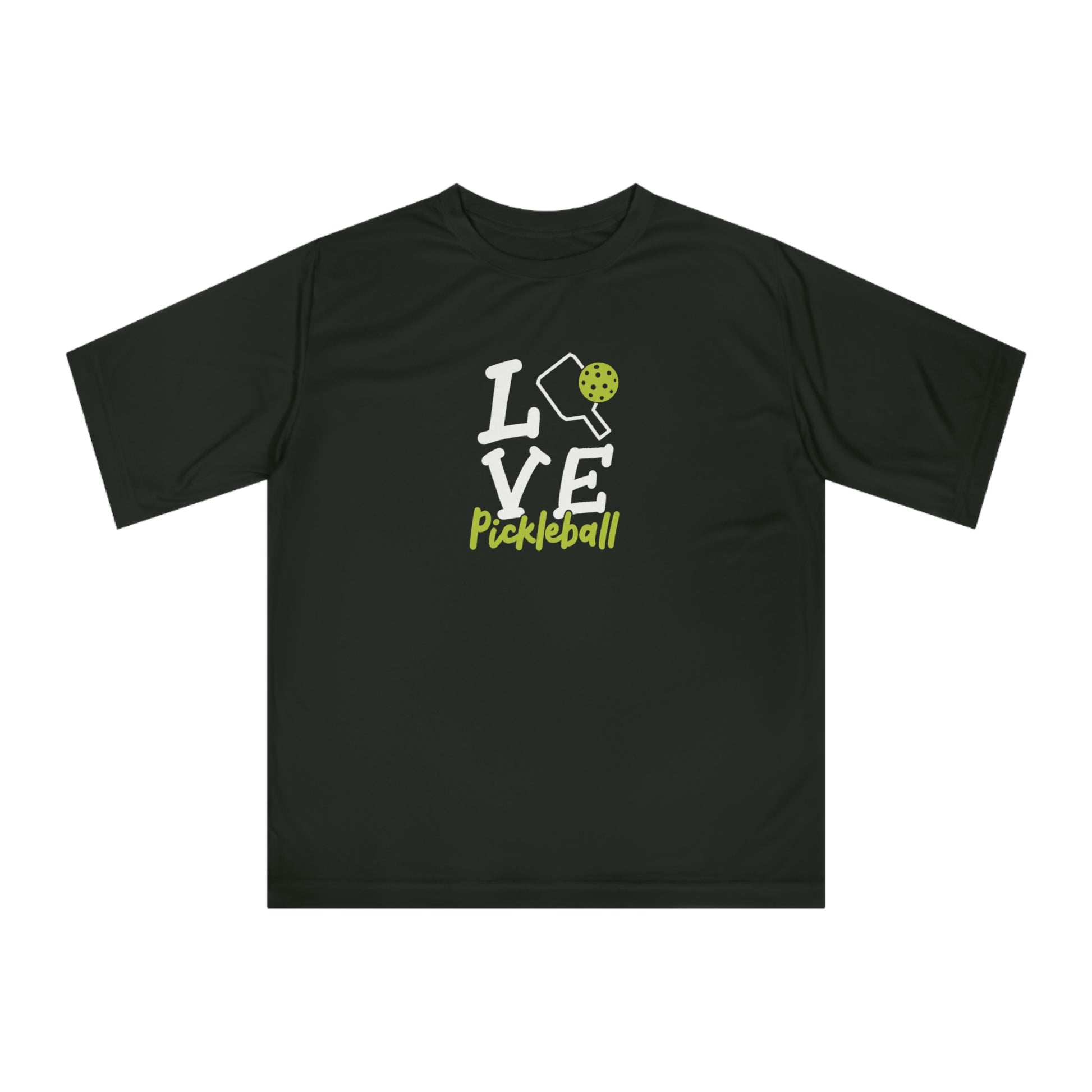 Women's Lightweight Pickleball T-shirt - Love Pickleball Black