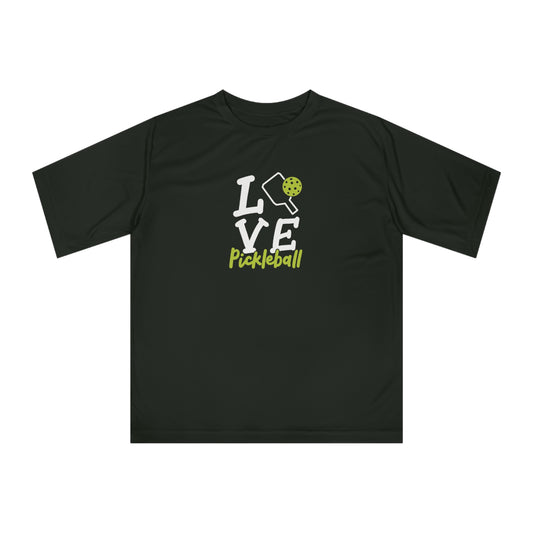 Women's Lightweight Pickleball T-shirt - Love Pickleball Black