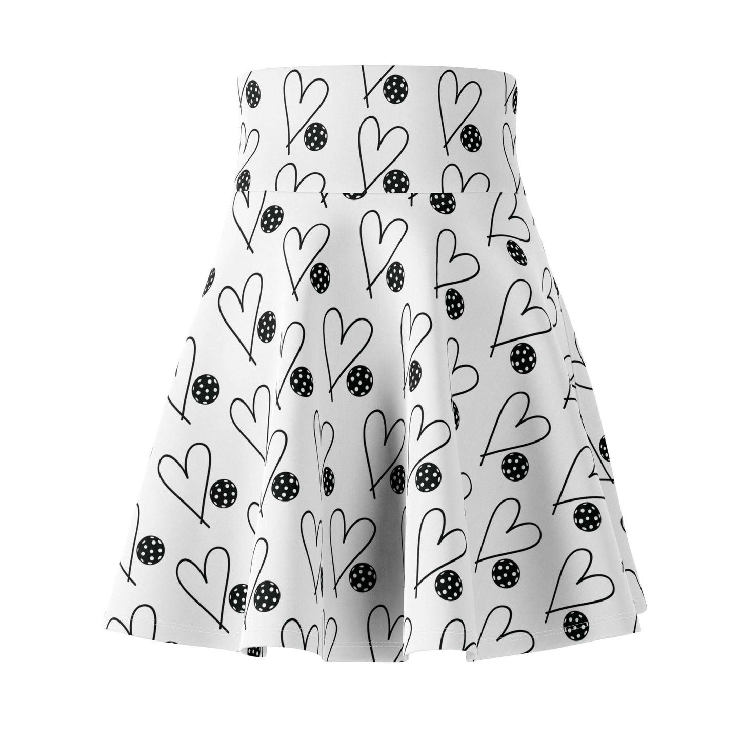 Women's Fun Pickleball Skirt - Heart and Ball