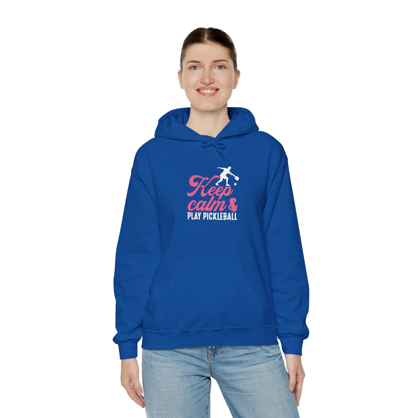 Women's Playful Pickleball Hoodie - Keep Calm & Play Pickleball