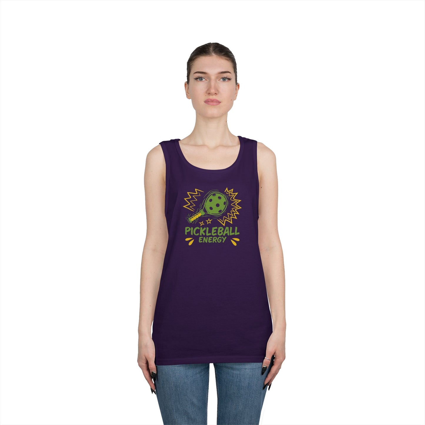 Women's Quirky Pickleball Tank Top - Pickleball Energy