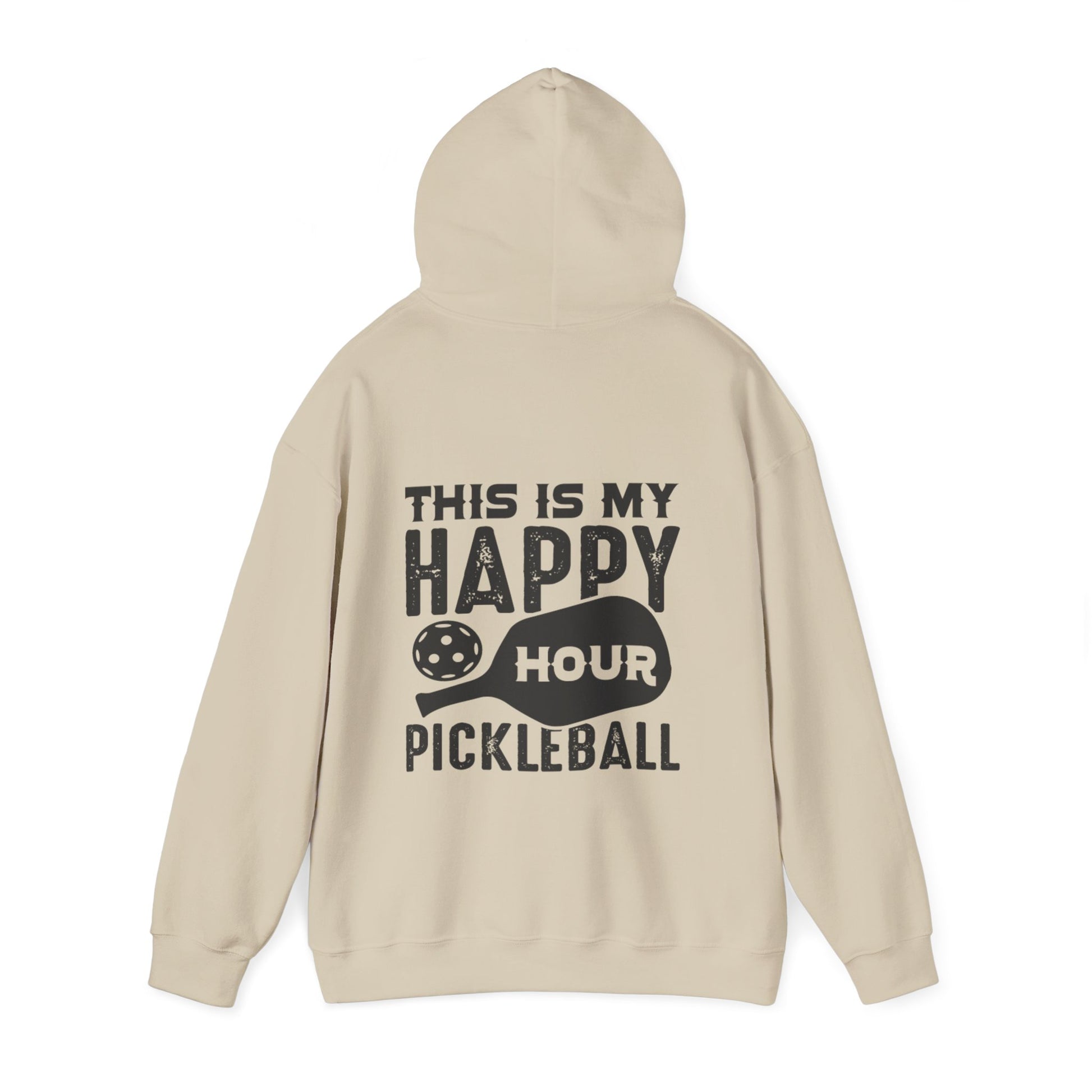 Men's Soft Pickleball Hoodie - This Is My Happy Hour Pickleball