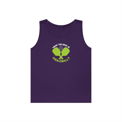 Women's Funny Pickleball Tank Top - What the Heck Is Pickleball? Purple