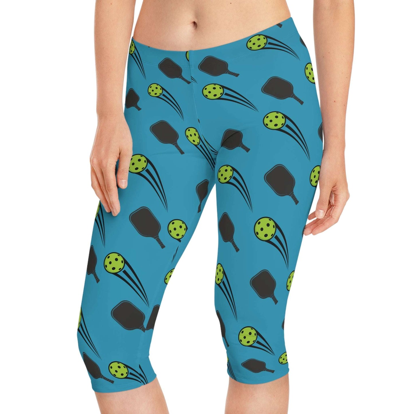 Women's Vibrant Pickleball Legging - Paddle and Ball
