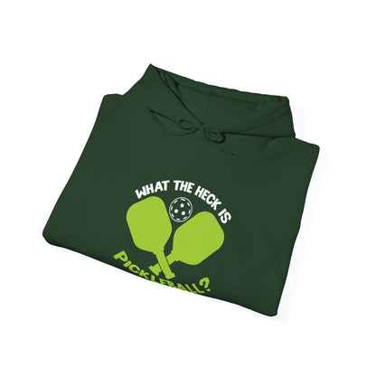 Women's Funny Pickleball Hoodie - What the Heck Is Pickleball?