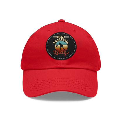 Funny Pickleball Cap - Crazy Pickleball Lady Red