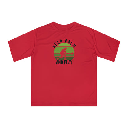 Women's Playful Pickleball T-shirt - Keep Calm and Play Red