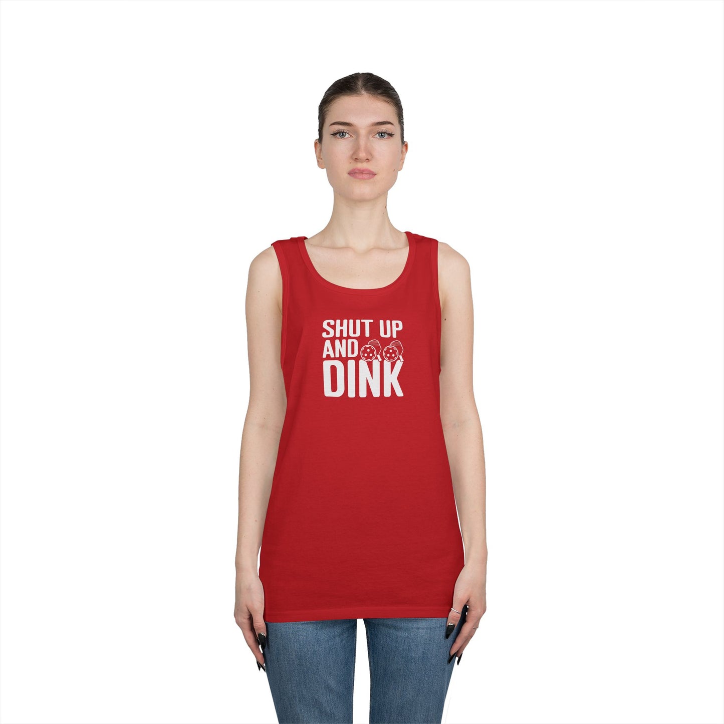 Women's Lightweight Pickleball Tank Top - Shut Up and Dink