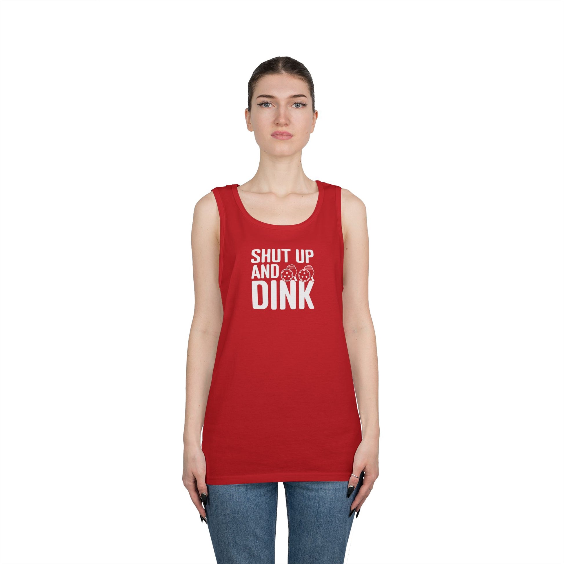 Women's Lightweight Pickleball Tank Top - Shut Up and Dink