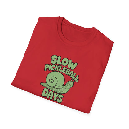 Men's Soft Pickleball T-shirt - Slow Pickleball Days