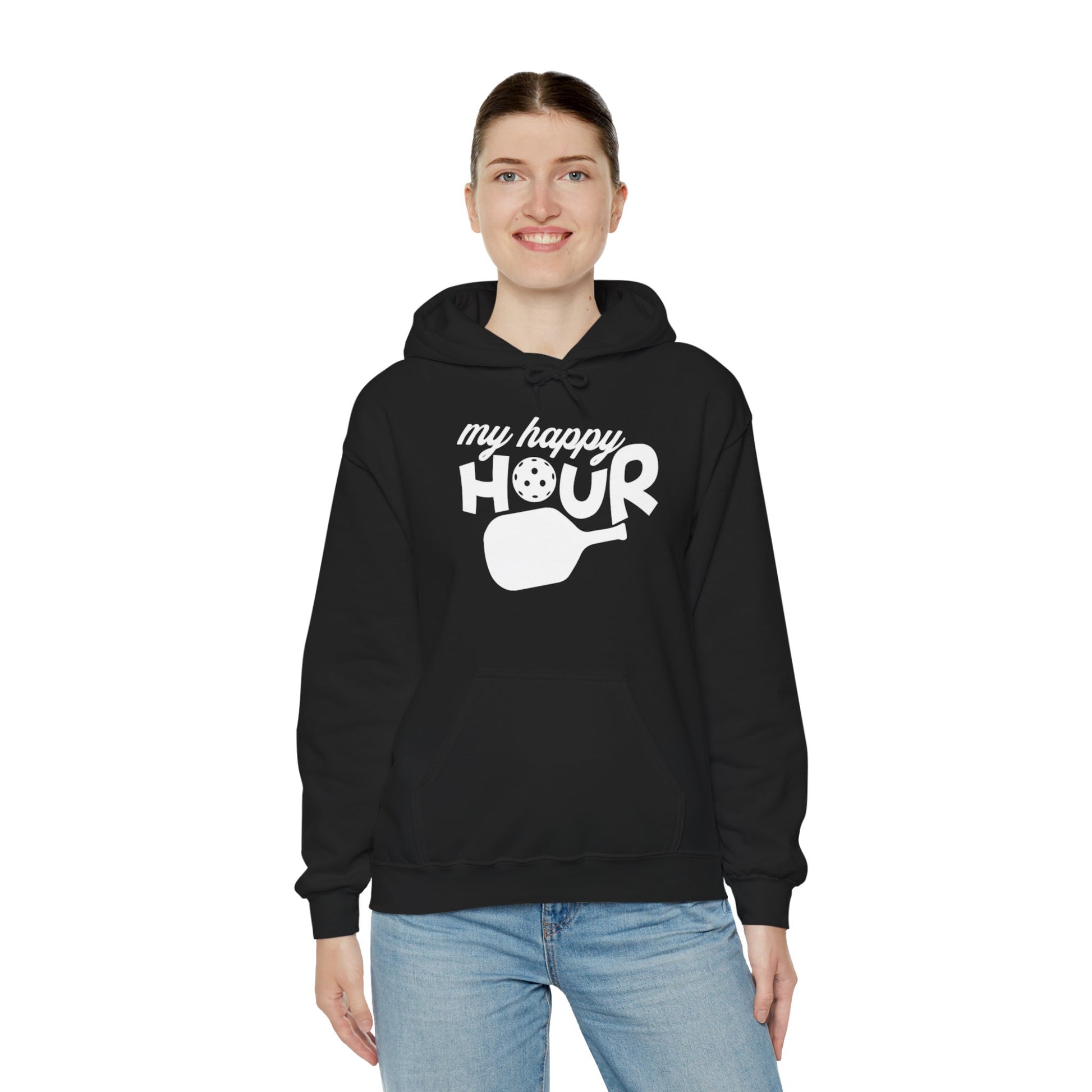 Women's Comfy Pickleball Hoodie - My Happy Hour