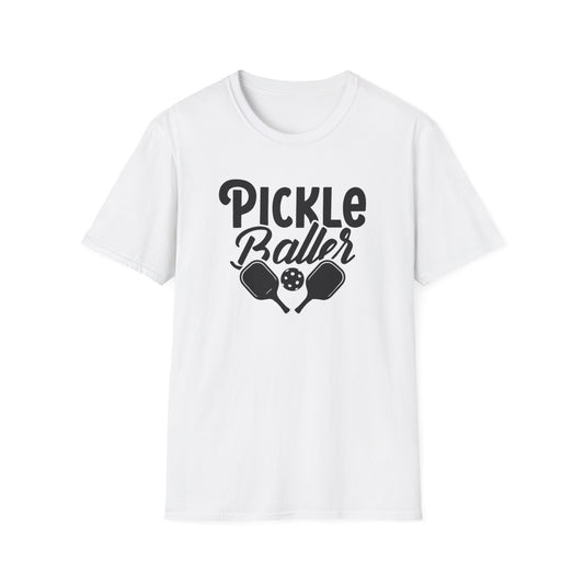 Men's Soft Pickleball T-shirt - Pickleballer White