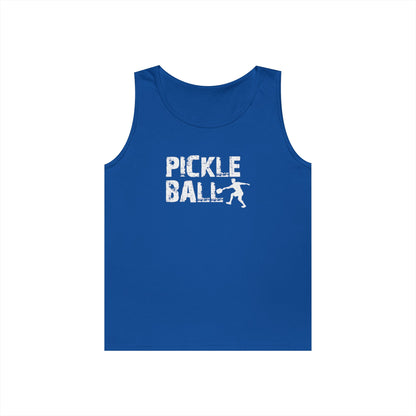 Men's Unique Pickleball Tank Top - Pickleball Grunge Royal