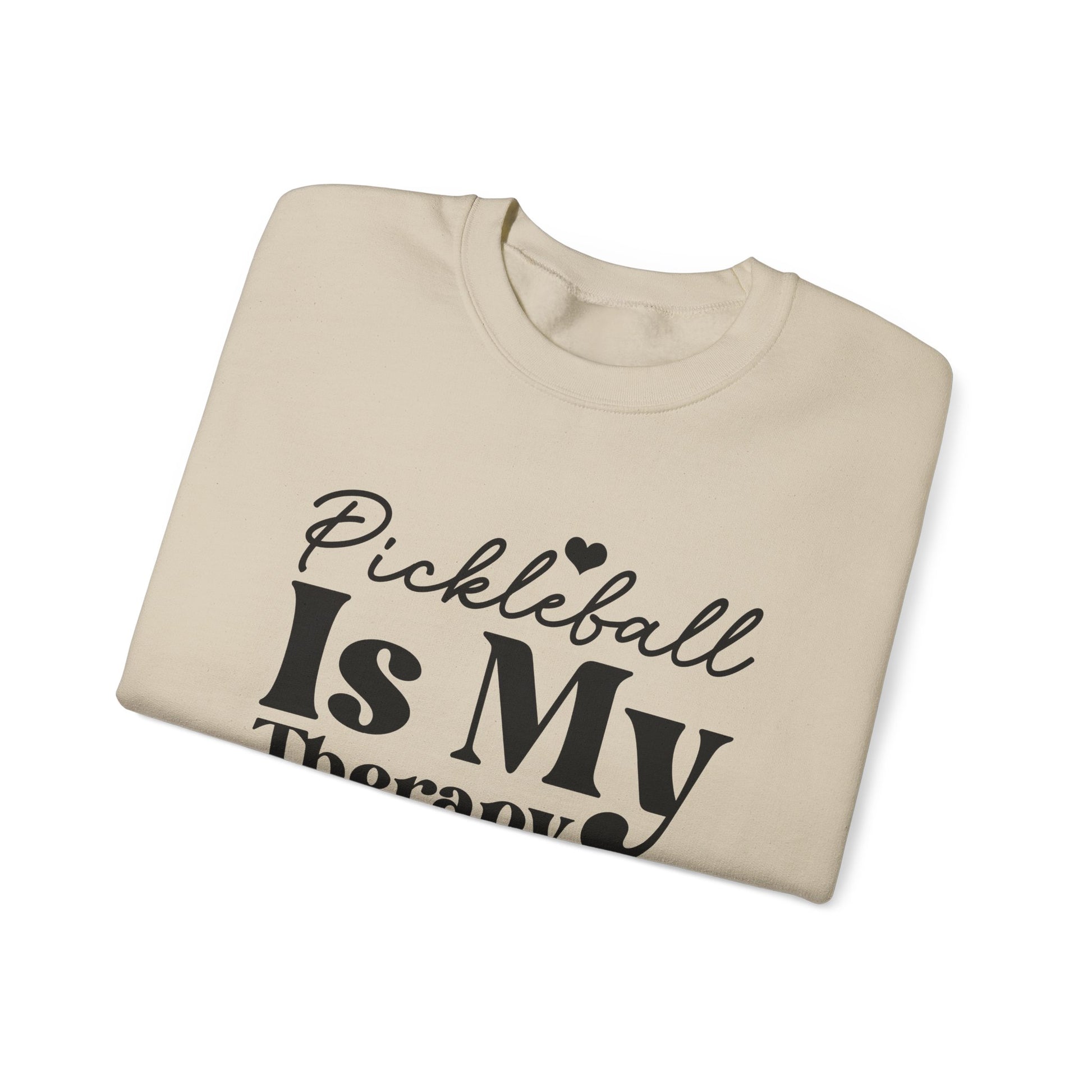 Women's Comfy Pickleball Sweatshirt - Pickleball Is My Therapy