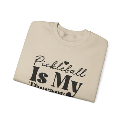 Women's Comfy Pickleball Sweatshirt - Pickleball Is My Therapy