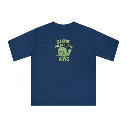 Men's Lightweight Pickleball T-shirt - Slow Pickleball Days Navy