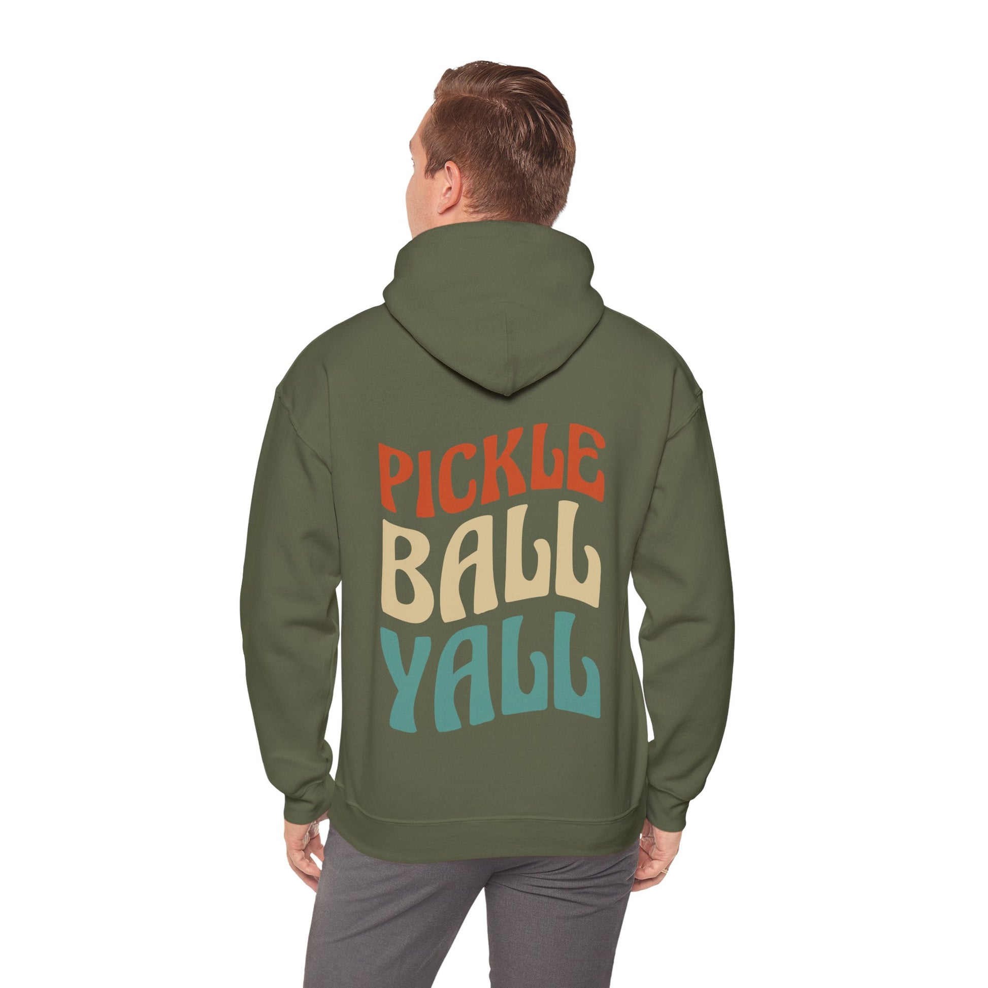 Men's Vibrant Pickleball Hoodie - Pickleball Yall