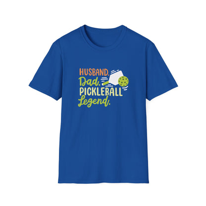 Men's Funny Pickleball T-shirt - Husband.Dad.Pickleball Legend Royal