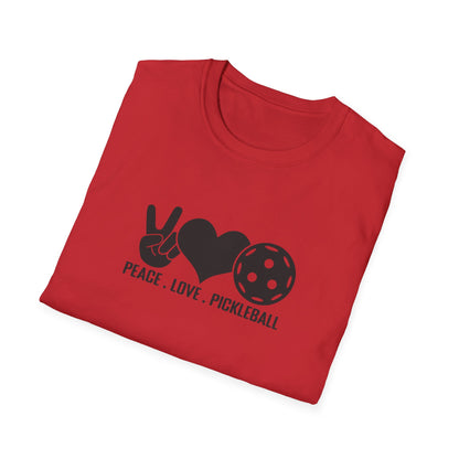 Men's Lightweight Pickleball T-shirt - Peace, Love, Pickleball