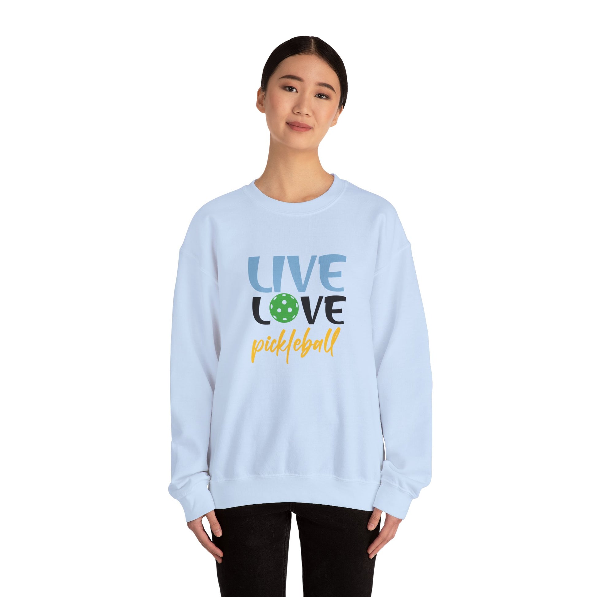Women's Playful Pickleball Sweatshirt - Live Love Pickleball