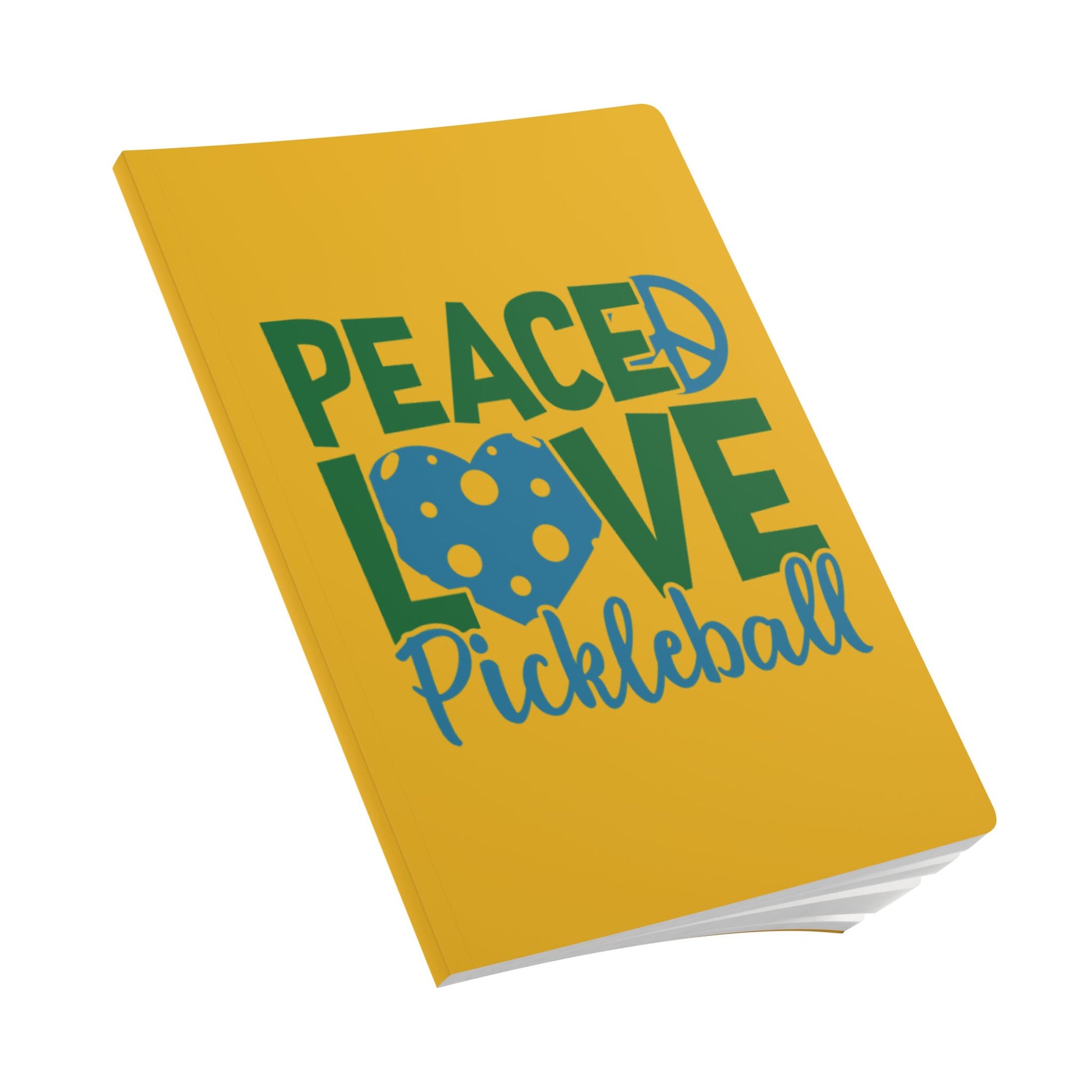 Pickleball Colorful Journal - Peace, Love, Pickleball