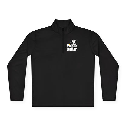Women's Lightweight Pickleball Pullover - Happy People Play Pickleball Black