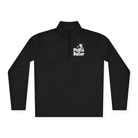 Women's Lightweight Pickleball Pullover - Happy People Play Pickleball Black