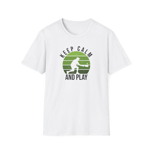 Men's Stylish Pickleball T-shirt - Keep Calm and Play