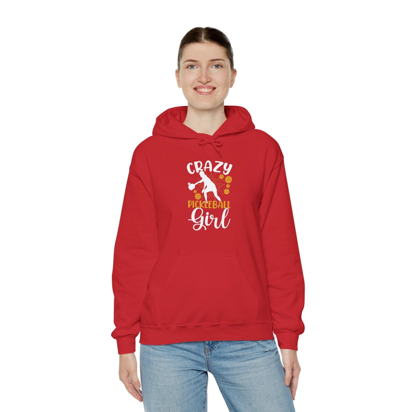 Women's Funny Pickleball Hoodie - Crazy Pickleball Girl