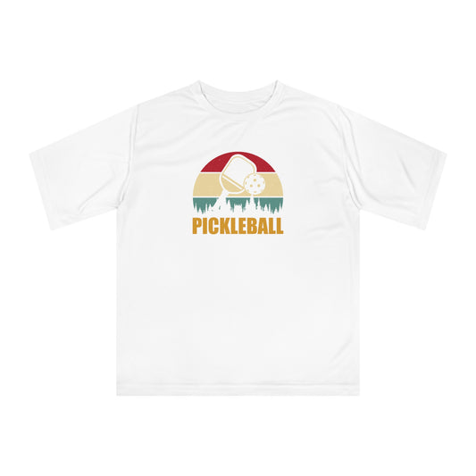 Men's Stylish Pickleball T-shirt - Pickleball Retro White