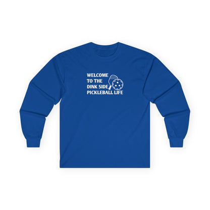 Men's Funny Pickleball Long Sleeves top - Welcome to the Dink Side Royal