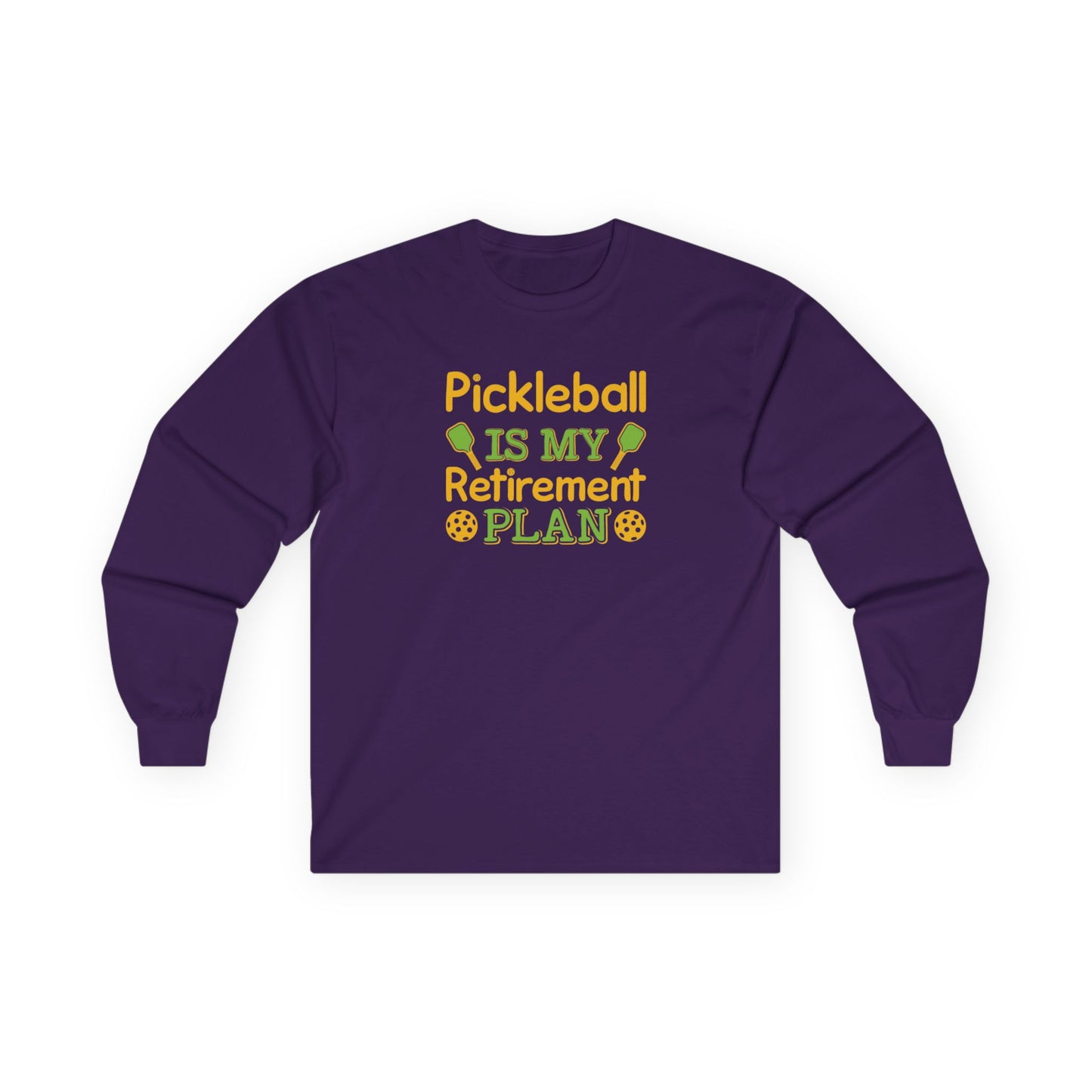 Women's Pickleball Long Sleeves top - Pickleball Is My Retirement Plan Purple