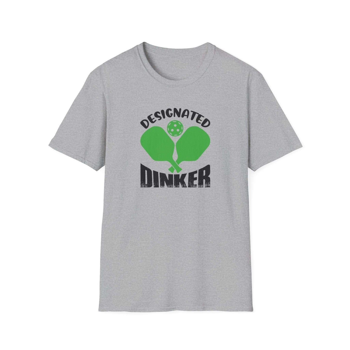 Women's Funny Pickleball T-shirt - Designated Dinker Gray