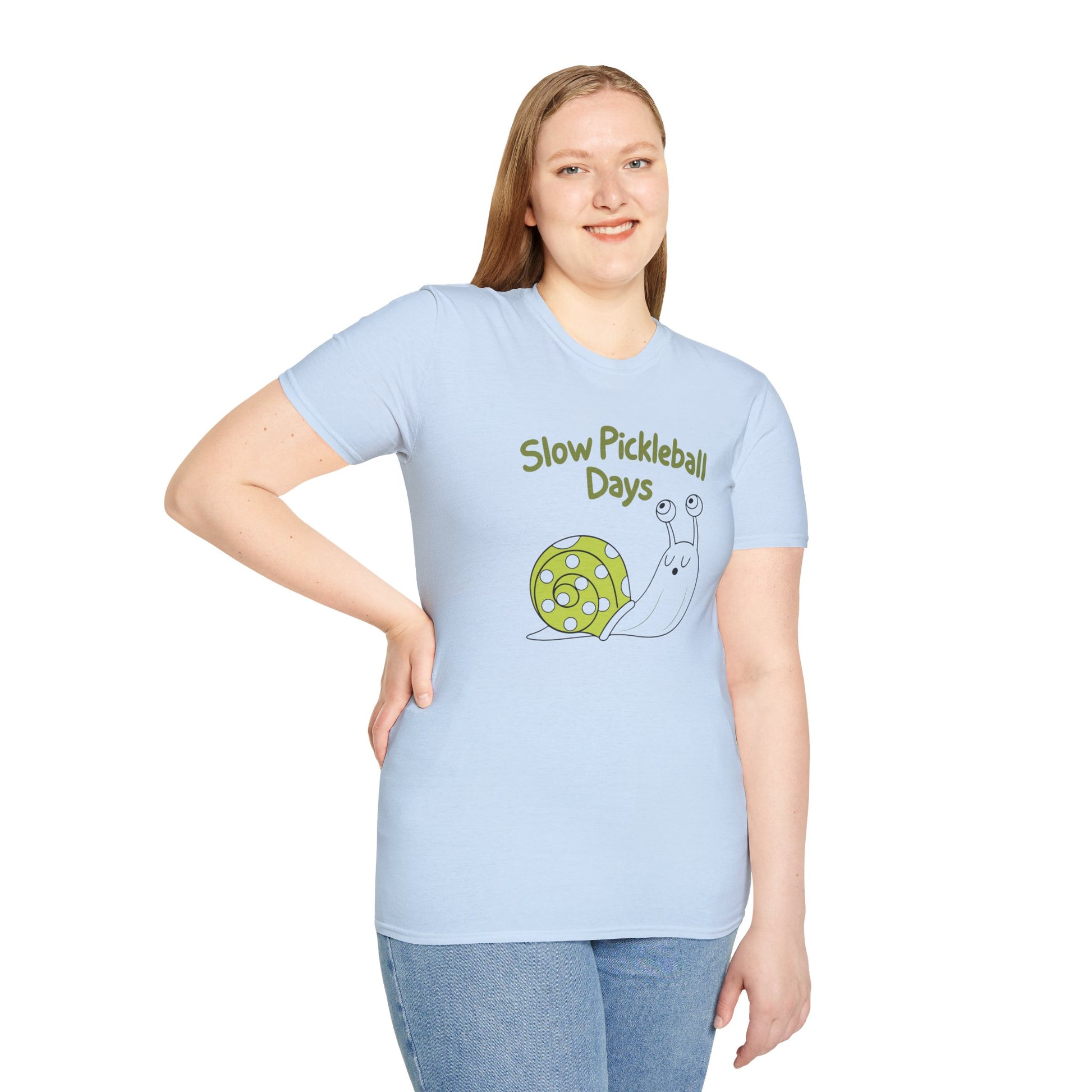 Women's Playful Pickleball T-shirt - Slow Pickleball Days