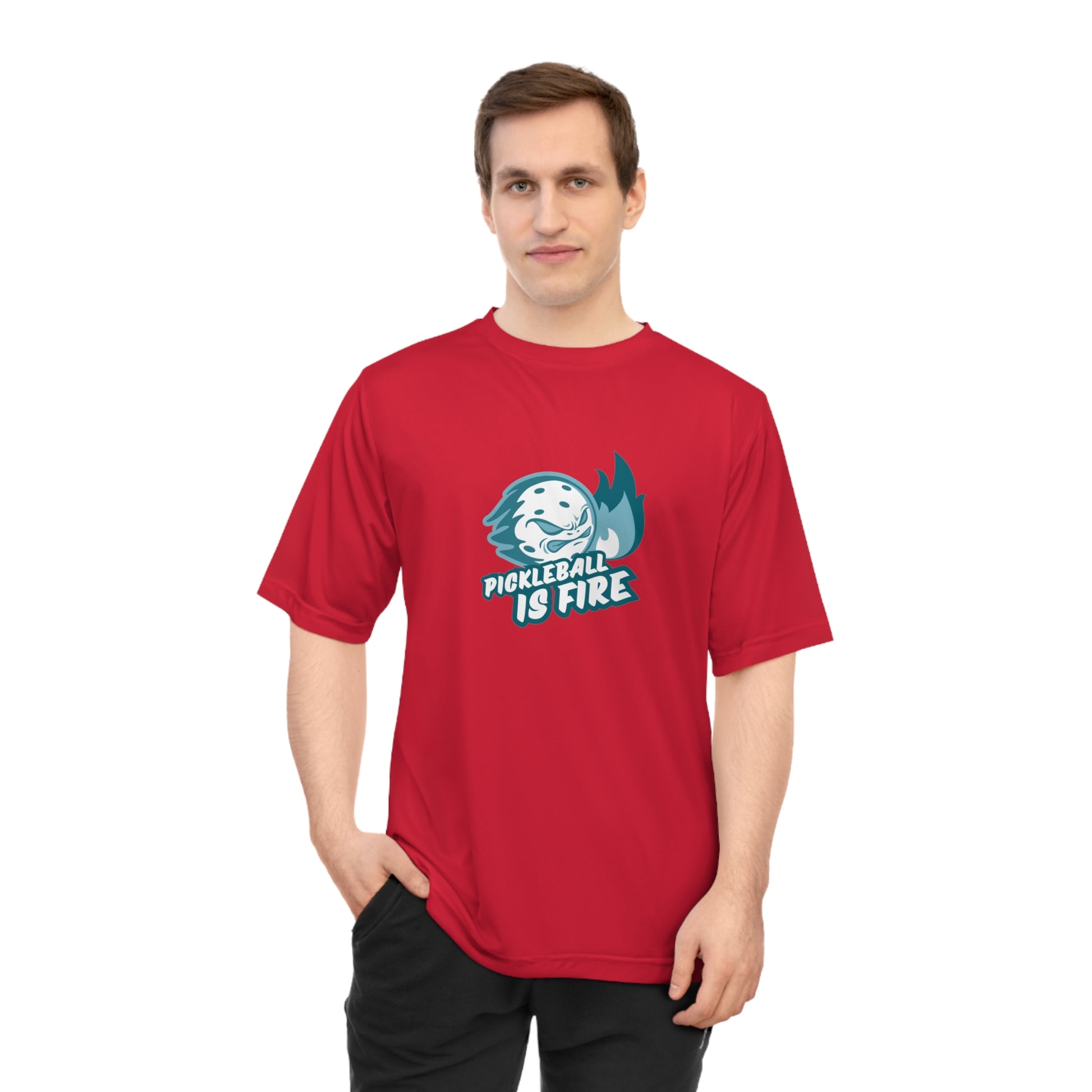 Men's Pickleball T-Shirt - Pickleball Is Fire
