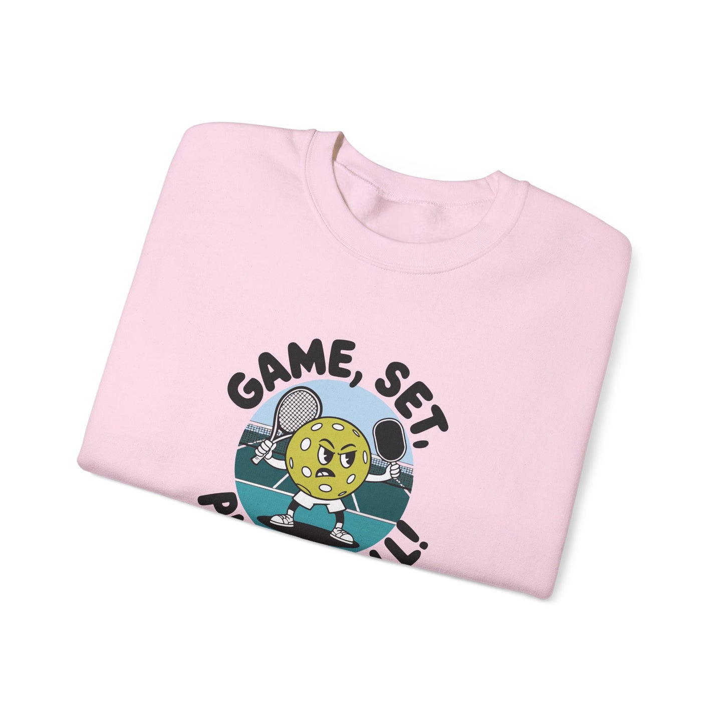Women's Cute Pickleball Sweatshirt - Game, Set, Pickleball