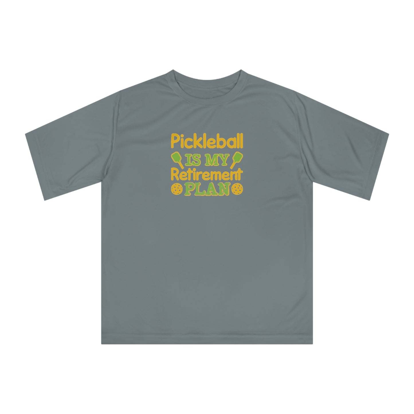 Women's Durable Pickleball T-shirt - Pickleball Is My Retirement Plan Gray